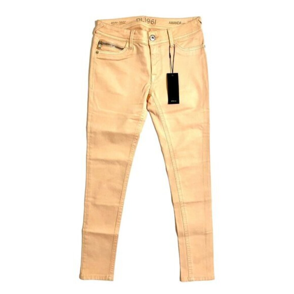 DL1961 Amanda 360 Comfort 4 Way Stretch Skinny Jeans Peach  Sz 28 NWT